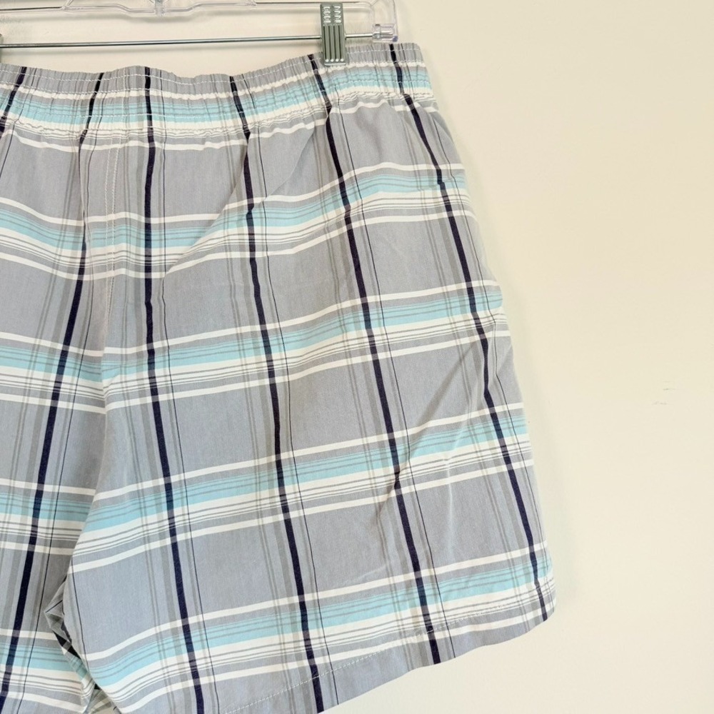 Lacoste Mens Plaid Swim Trunks Large Mesh Liner Preppy Travel Resort Beach - Picture 7 of 9